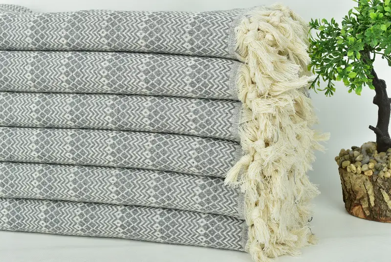 Bridesmaid Favors, Turkish bath towel, Sand-free towel, Girls Weekend Favors, Travel Towel, 70x38 Cotton Diamond Towel, Quick-Dry Beach Towel - 3