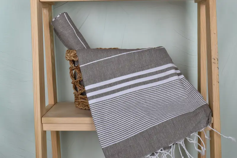 40x24 Cotton Striped Towel, Decorative Towel, Holiday Towel, Personalized Gifts, Travel Towel, Bridesmaid Gifts, Wedding Favors, Gift For Coworker - 4
