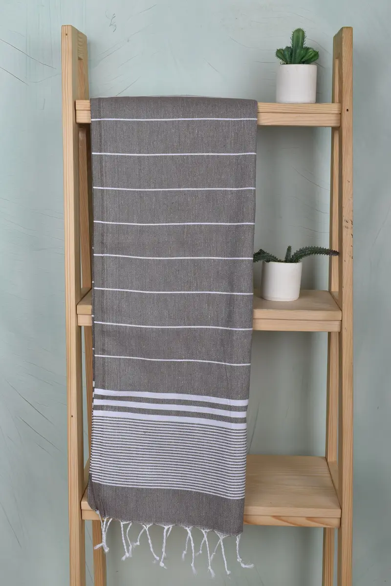 40x24 Cotton Striped Towel, Decorative Towel, Holiday Towel, Personalized Gifts, Travel Towel, Bridesmaid Gifts, Wedding Favors, Gift For Coworker - 8
