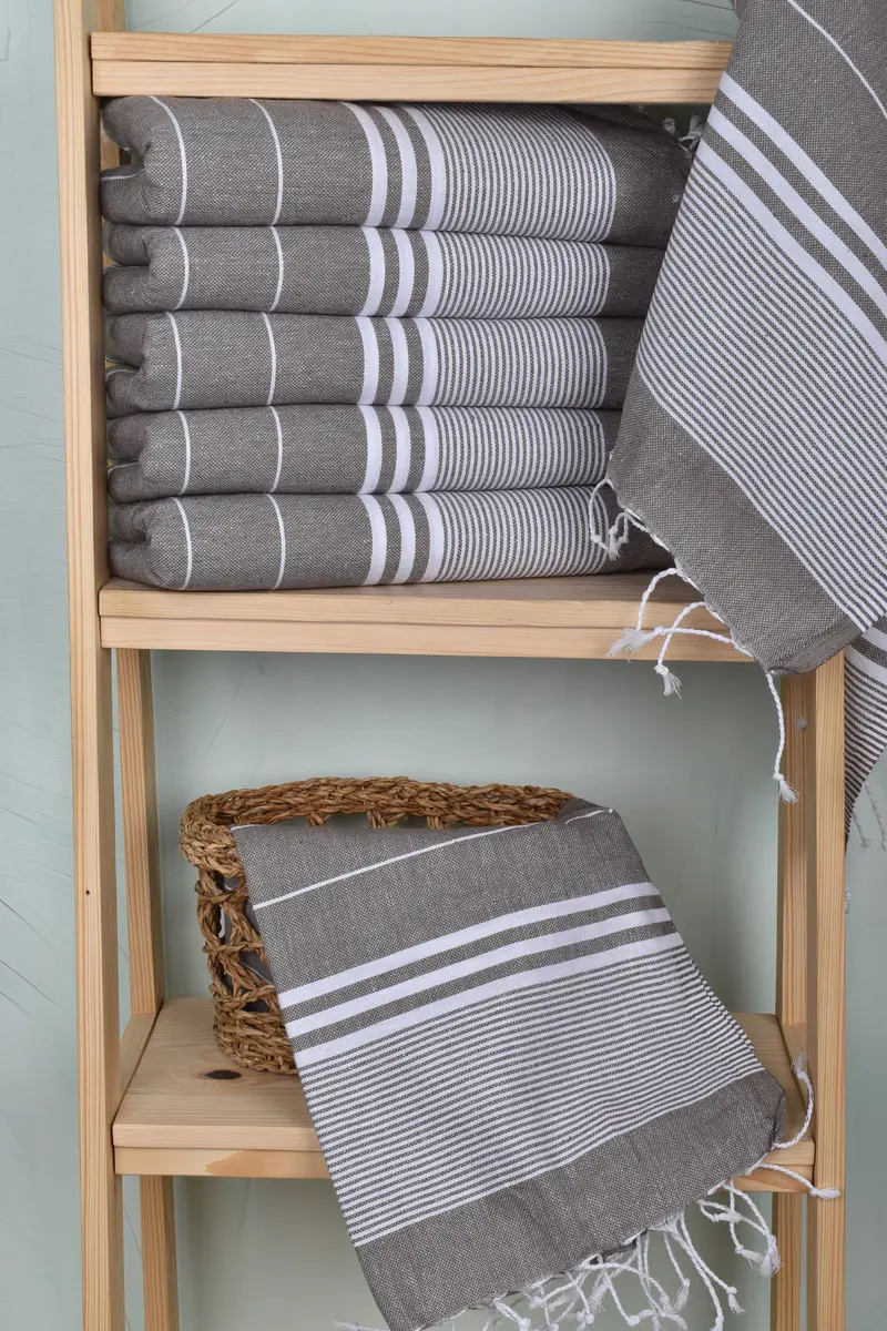 40x24 Cotton Striped Towel, Decorative Towel, Holiday Towel, Personalized Gifts, Travel Towel, Bridesmaid Gifts, Wedding Favors, Gift For Coworker - 3