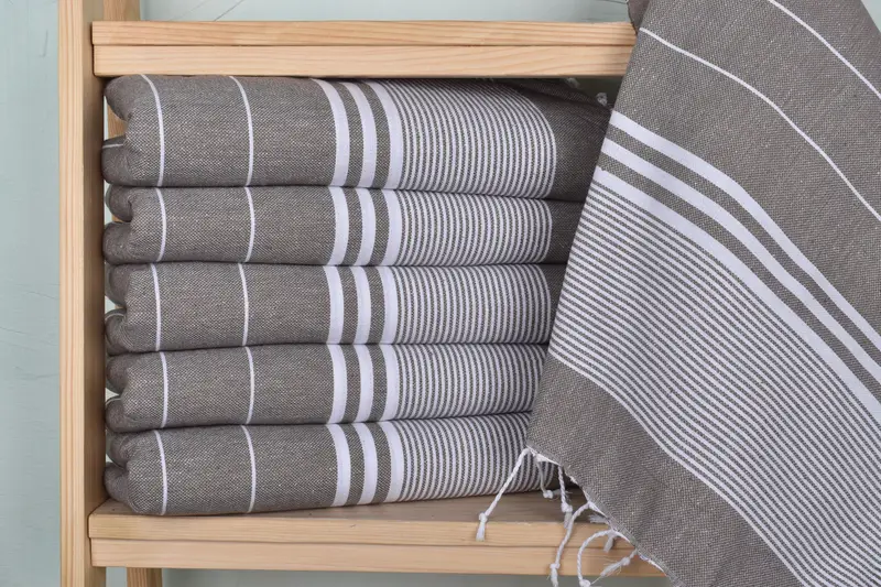 40x24 Cotton Striped Towel, Decorative Towel, Holiday Towel, Personalized Gifts, Travel Towel, Bridesmaid Gifts, Wedding Favors, Gift For Coworker - 2