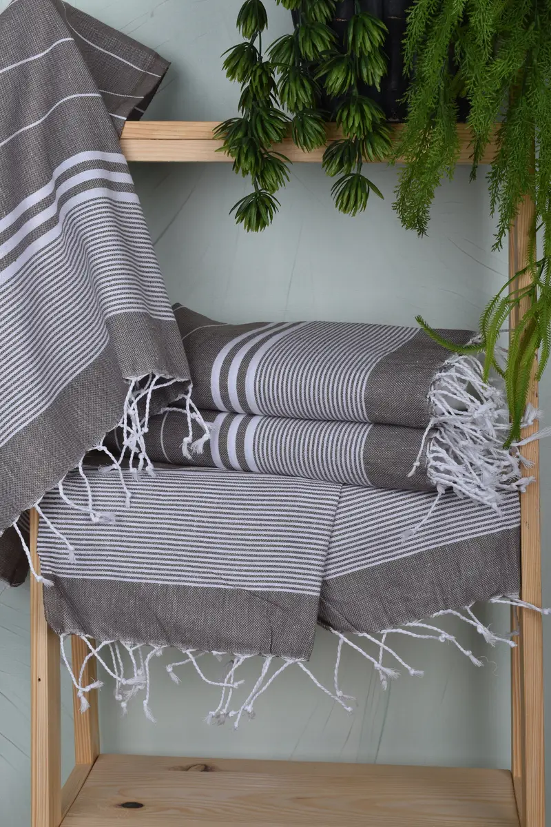 40x24 Cotton Striped Towel, Decorative Towel, Holiday Towel, Personalized Gifts, Travel Towel, Bridesmaid Gifts, Wedding Favors, Gift For Coworker - 6
