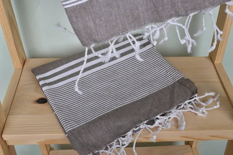 40x24 Cotton Striped Towel, Decorative Towel, Holiday Towel, Personalized Gifts, Travel Towel, Bridesmaid Gifts, Wedding Favors, Gift For Coworker - 5