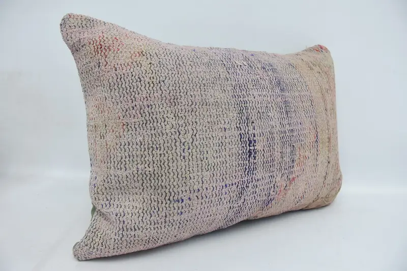 Decorative Cushion Cover, Cushion Case, Vintage Pillow, Traditional Cushion Cover, Pillow for Couch, Home Decor Pillow, 16x24 Blue Cushion Case - 3