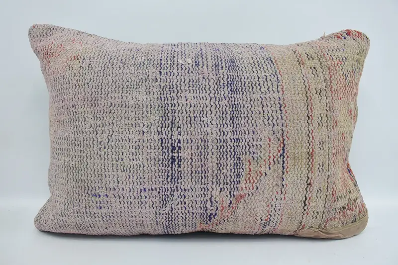 Decorative Cushion Cover, Cushion Case, Vintage Pillow, Traditional Cushion Cover, Pillow for Couch, Home Decor Pillow, 16x24 Blue Cushion Case - 1