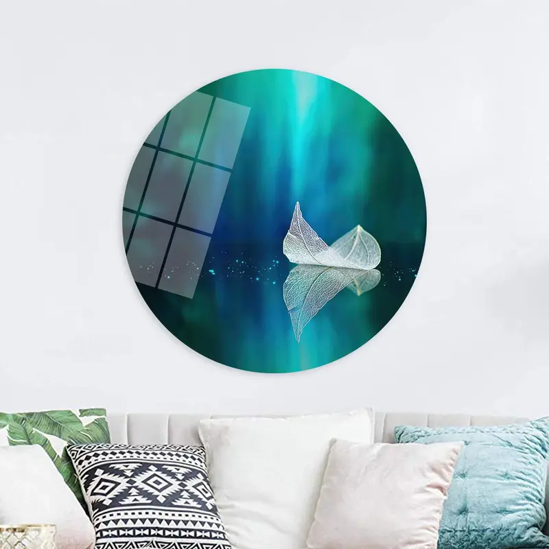 自然の風景キャンバス: エレガントな湖の景色のプリントアートワーク