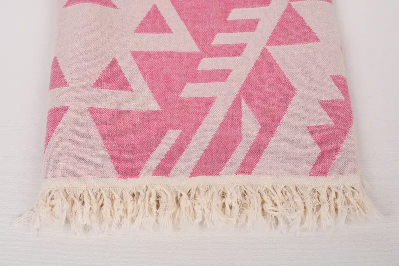 Travel towel, Friends Beach Towel, Lightweight Turkish towel, Turkish Bath Towel Set, Maid Of Honor Gift, Summer Gift, 76x40 Cotton Geometric Towel - 3