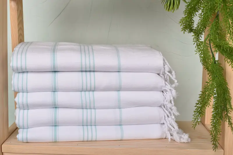 Summer Gift, Bachelorette Favor, 70x40 Cotton Striped Towel, Home Decor Gifts, Girls Weekend Favors, Valentines Day Gift For Her, Turkish bath towel - 3