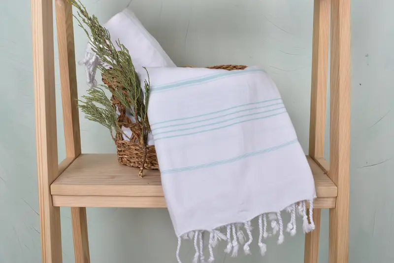 Summer Gift, Bachelorette Favor, 70x40 Cotton Striped Towel, Home Decor Gifts, Girls Weekend Favors, Valentines Day Gift For Her, Turkish bath towel - 8