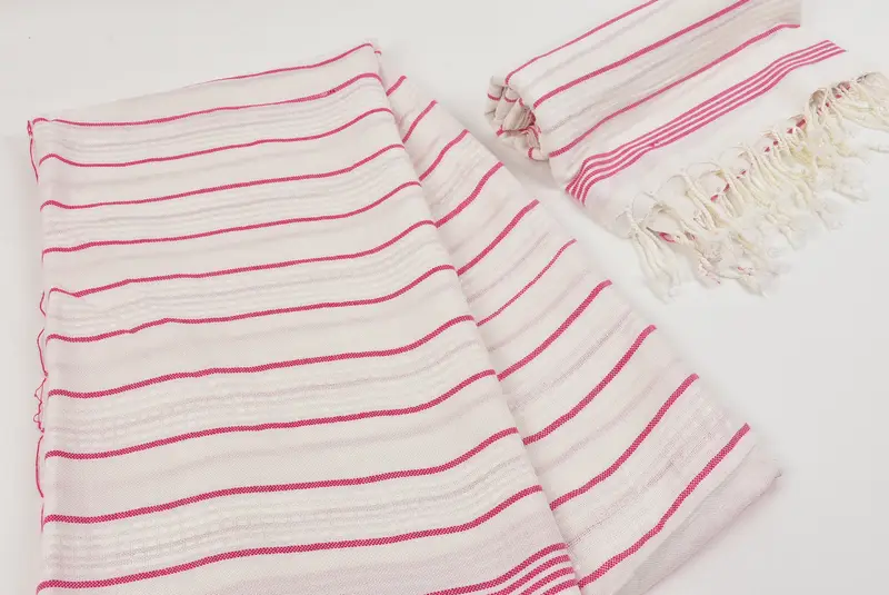 Thin towel, Valentines Day Gift For Her, Turkish bath towel, Personalized Wedding Gift, Guest Towel, 70x40 Cotton Striped Towel, Personalize Gift - 7