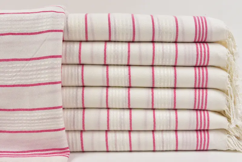 Thin towel, Valentines Day Gift For Her, Turkish bath towel, Personalized Wedding Gift, Guest Towel, 70x40 Cotton Striped Towel, Personalize Gift - 1