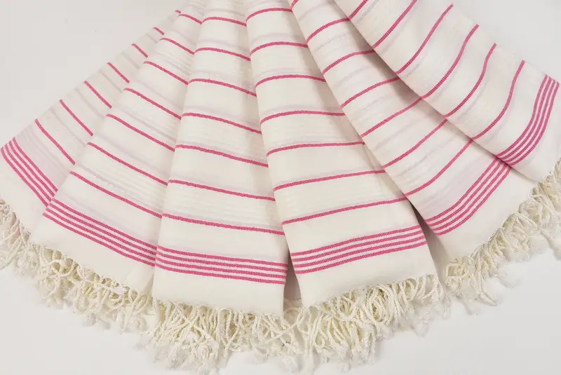 Thin towel, Valentines Day Gift For Her, Turkish bath towel, Personalized Wedding Gift, Guest Towel, 70x40 Cotton Striped Towel, Personalize Gift - 4