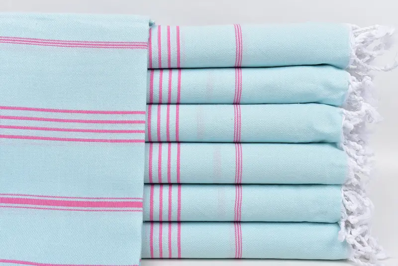 Bathroom Towel, Turkish towel, Peshtemal Towel, Scarf Towel, 70x40 Cotton Striped Towel, Guest Towel, Organic Turkish towel, Custom Towel Beach - 1