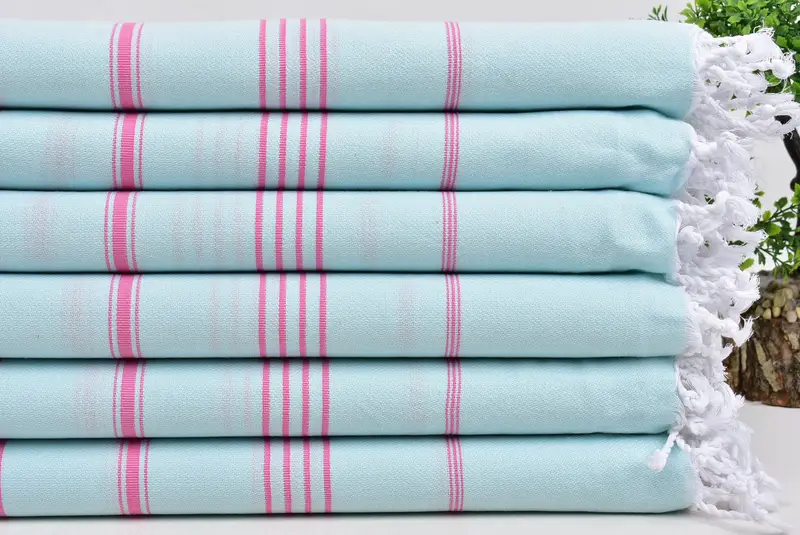 Bathroom Towel, Turkish towel, Peshtemal Towel, Scarf Towel, 70x40 Cotton Striped Towel, Guest Towel, Organic Turkish towel, Custom Towel Beach - 3