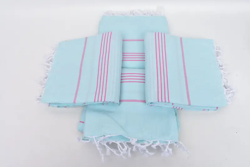 Bathroom Towel, Turkish towel, Peshtemal Towel, Scarf Towel, 70x40 Cotton Striped Towel, Guest Towel, Organic Turkish towel, Custom Towel Beach - 6
