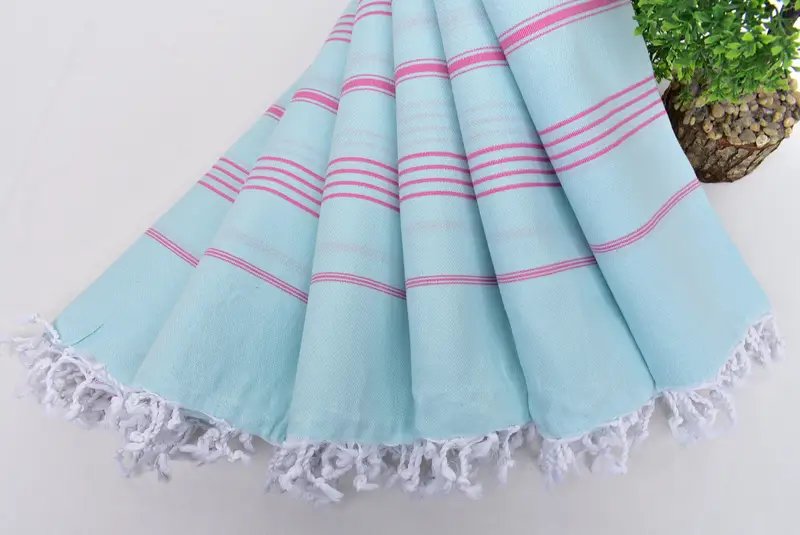 Bathroom Towel, Turkish towel, Peshtemal Towel, Scarf Towel, 70x40 Cotton Striped Towel, Guest Towel, Organic Turkish towel, Custom Towel Beach - 4