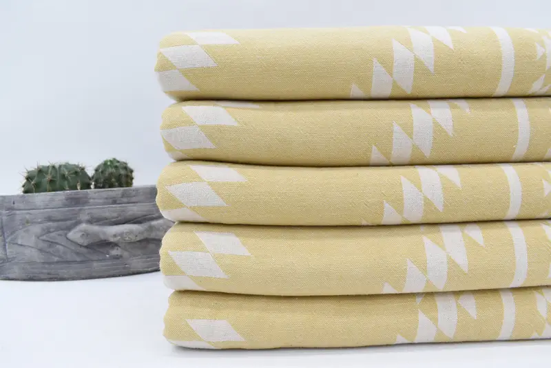 70x36 Cotton Kilim Towel, Housewarming Gift, Bridesmaid Favors, Custom Wedding Gift, Quick-Dry Beach Towel, Embroidery Towel, Home Decor Gifts - 2