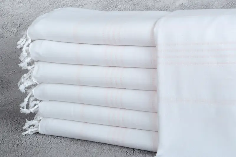 Hammam towel, Turkish Bath Towel USA, Absorbent Turkish towel, 70x40 Cotton Striped Towel, Lightweight towel, Bridal Shower Gifts, Spa Gift Towel - 1