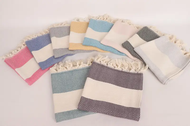 Organic Towel, Personalized Kitchen Towel, 36x18 Cotton Herringbone Towel, Turkish Hand Towel, Bachelorette Party Gifts, Turkish Tea Towel - 3