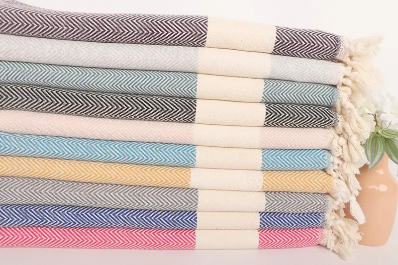 Organic Towel, Personalized Kitchen Towel, 36x18 Cotton Herringbone Towel, Turkish Hand Towel, Bachelorette Party Gifts, Turkish Tea Towel - 2