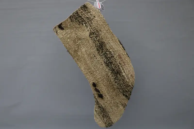 Beige & Brown Christmas Ornaments Stocking, Festive Holiday Decor