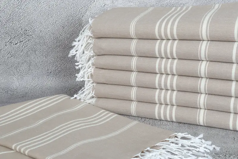 Bridesmaid Favors, 76x40 Cotton Striped Towel, Embroidery Towel, Lightweight towel, Turkish bath towel, Bachelorette Towel, Beach Towel Bulk - 2