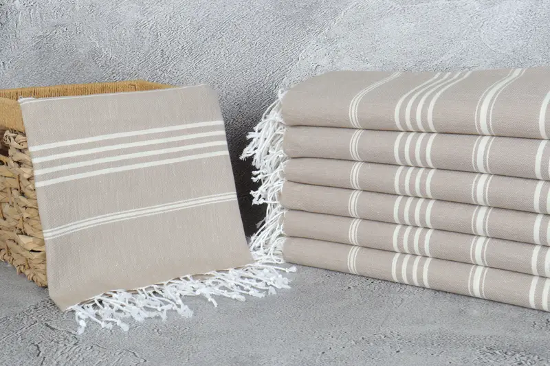 Bridesmaid Favors, 76x40 Cotton Striped Towel, Embroidery Towel, Lightweight towel, Turkish bath towel, Bachelorette Towel, Beach Towel Bulk - 3