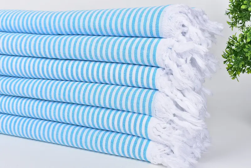 68x36 Cotton Striped Towel, Bachelorette Towel, Hammam towel, Personalized Wedding Gift, Scarf Towel, Valentines Day Gift, Bachelorette Party Gift - 3
