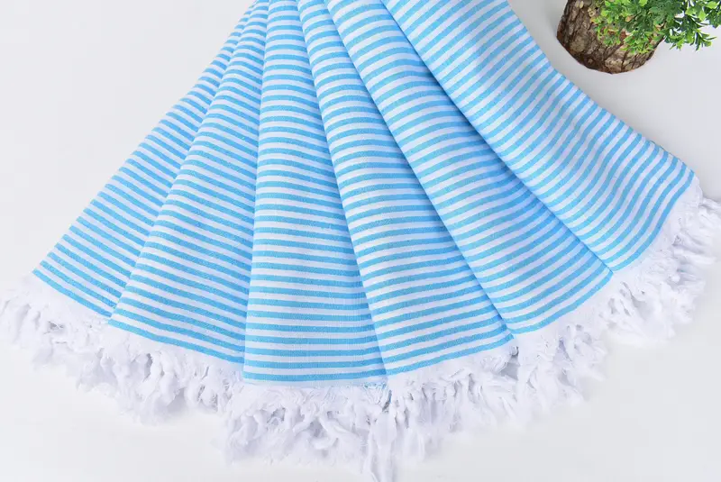 68x36 Cotton Striped Towel, Bachelorette Towel, Hammam towel, Personalized Wedding Gift, Scarf Towel, Valentines Day Gift, Bachelorette Party Gift - 4