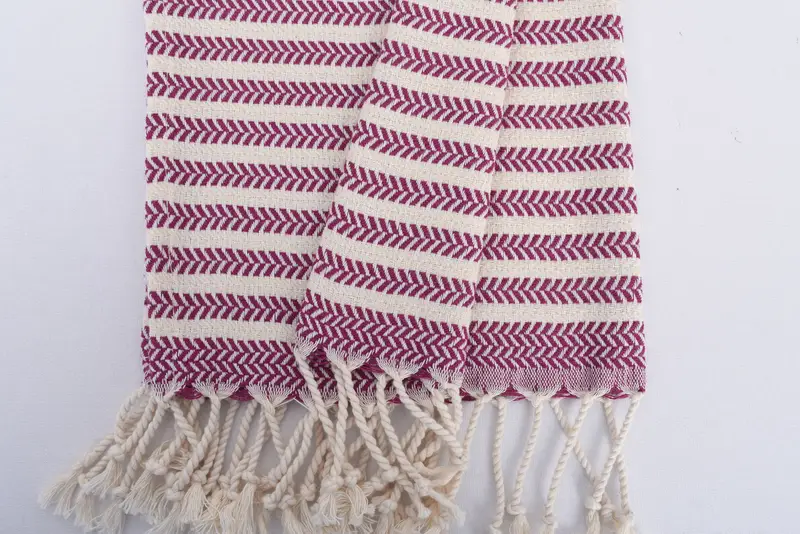 Wedding Favors, Personalized Home Gift Wedding, Monogrammed Hand Towel, Small Bath Towels, Best Friend Gift Ideas, 40x18 Cotton Chevron Towel - 8