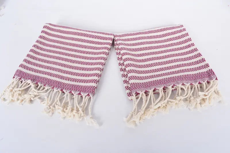 Wedding Favors, Personalized Home Gift Wedding, Monogrammed Hand Towel, Small Bath Towels, Best Friend Gift Ideas, 40x18 Cotton Chevron Towel - 6
