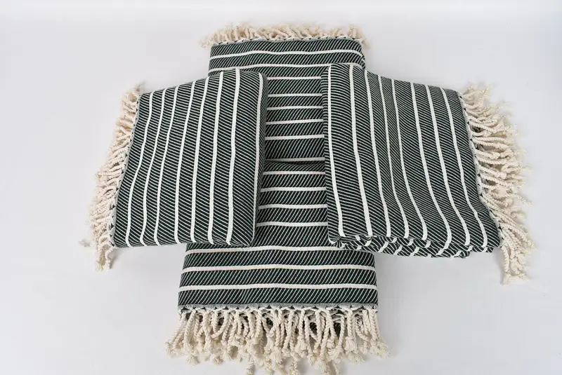 Luxury towel, 70x40 Bamboo Herringbone Towel, Bachelorette Party Favor, Handmade Turkish Towel, Personalized Wedding Gift, Best Beach Towel - 6