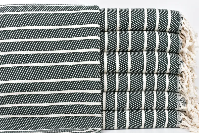 Luxury towel, 70x40 Bamboo Herringbone Towel, Bachelorette Party Favor, Handmade Turkish Towel, Personalized Wedding Gift, Best Beach Towel - 1