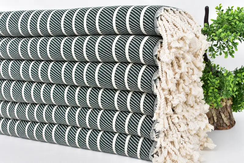 Luxury towel, 70x40 Bamboo Herringbone Towel, Bachelorette Party Favor, Handmade Turkish Towel, Personalized Wedding Gift, Best Beach Towel - 3