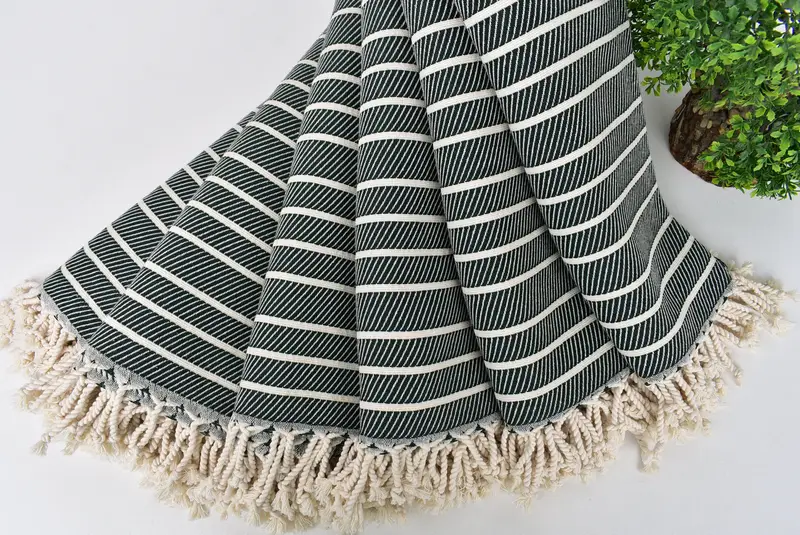 Luxury towel, 70x40 Bamboo Herringbone Towel, Bachelorette Party Favor, Handmade Turkish Towel, Personalized Wedding Gift, Best Beach Towel - 4