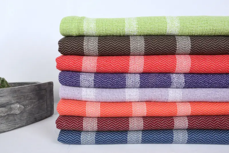 Holiday Towel, Turkish fouta towel for outdoor use, Custom Beach Towel, 70x36 Cotton Striped Towel, Turkish towel, Grandma Gift, Best Beach Towel - 3