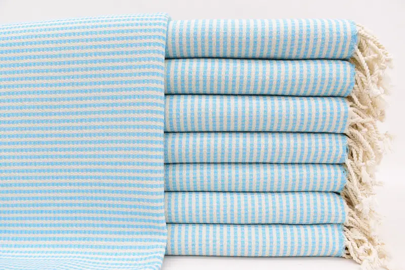 Luxury Turkish peshtemal beach towel, Spa Towel, Cotton towel, Wedding Gift, 70x40 Cotton Striped Towel, Personalized Towel, Maid Of Honor Gift - 1