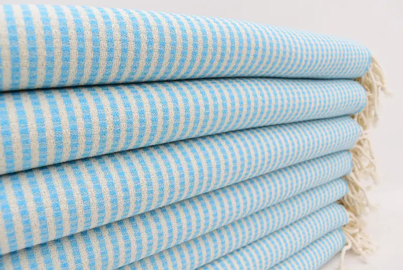 Luxury Turkish peshtemal beach towel, Spa Towel, Cotton towel, Wedding Gift, 70x40 Cotton Striped Towel, Personalized Towel, Maid Of Honor Gift - 5
