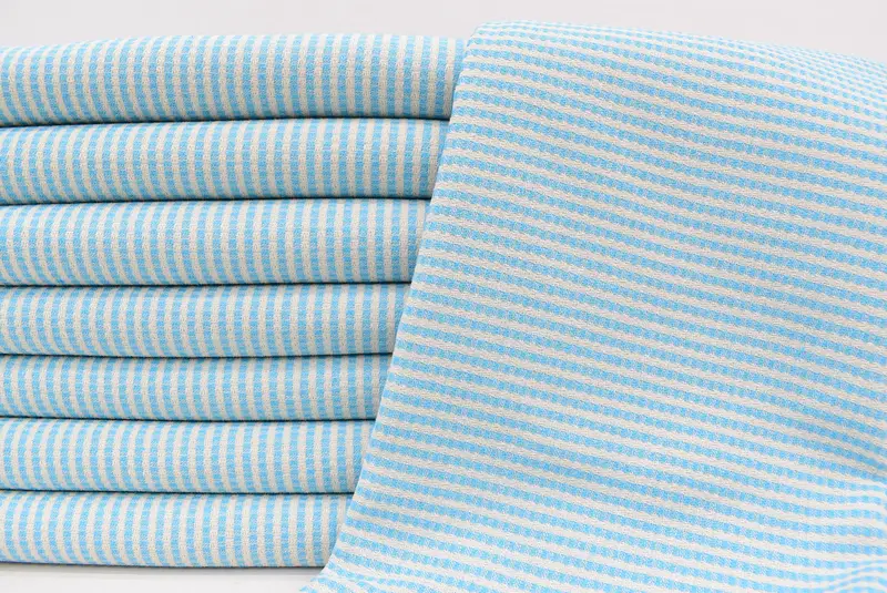 Luxury Turkish peshtemal beach towel, Spa Towel, Cotton towel, Wedding Gift, 70x40 Cotton Striped Towel, Personalized Towel, Maid Of Honor Gift - 2