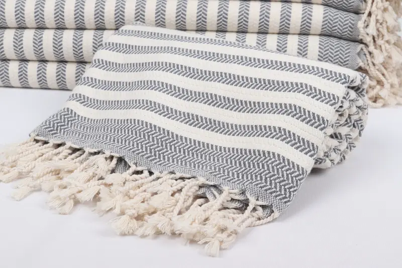 Handmade Gift, Custom Beach Towels, 70x40 Cotton Chevron Towel, Large Turkish Towel, Bachelorette Party Gifts, Valentines Day Gift For Him - 4