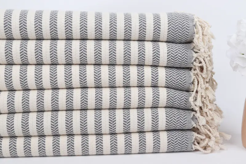 Handmade Gift, Custom Beach Towels, 70x40 Cotton Chevron Towel, Large Turkish Towel, Bachelorette Party Gifts, Valentines Day Gift For Him - 3