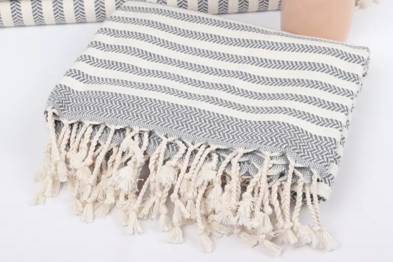 Handmade Gift, Custom Beach Towels, 70x40 Cotton Chevron Towel, Large Turkish Towel, Bachelorette Party Gifts, Valentines Day Gift For Him - 5