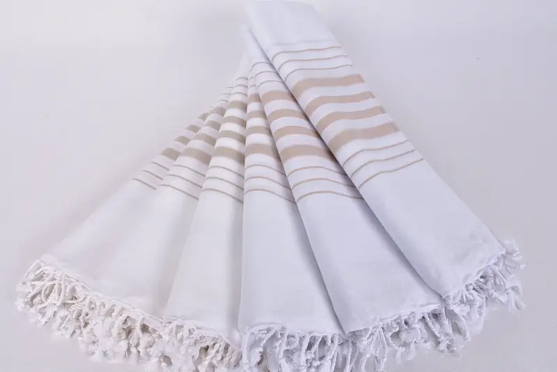 Lightweight towel, Turkish bath towel, Luxury Turkish Bath Towel, Spa Towel, Handmade Gift, 70x36 Cotton Striped Towel, Anniversary Gift For Her - 4