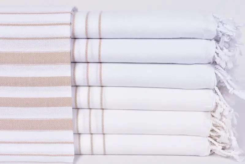 Lightweight towel, Turkish bath towel, Luxury Turkish Bath Towel, Spa Towel, Handmade Gift, 70x36 Cotton Striped Towel, Anniversary Gift For Her - 1
