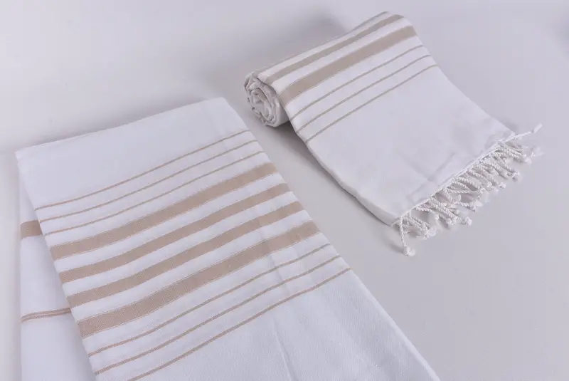 Lightweight towel, Turkish bath towel, Luxury Turkish Bath Towel, Spa Towel, Handmade Gift, 70x36 Cotton Striped Towel, Anniversary Gift For Her - 7