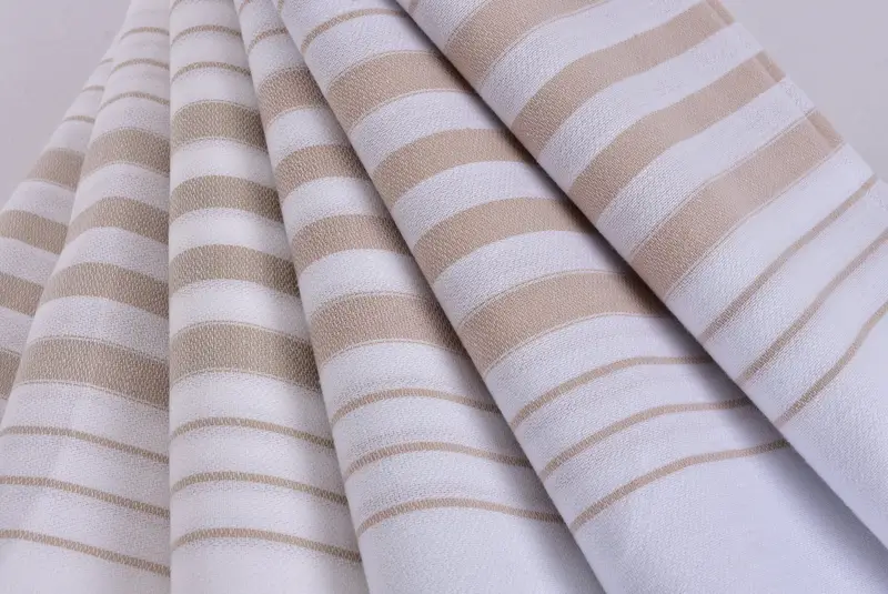Lightweight towel, Turkish bath towel, Luxury Turkish Bath Towel, Spa Towel, Handmade Gift, 70x36 Cotton Striped Towel, Anniversary Gift For Her - 5