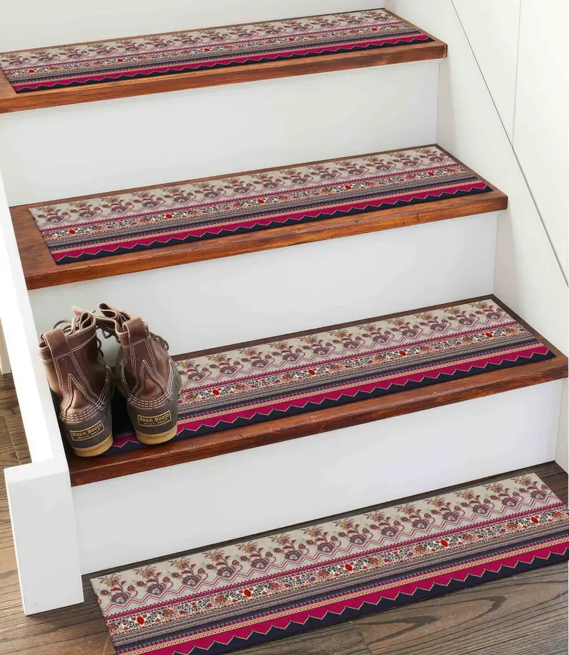 Geometric Pattern Printed Rug: Modern Kilim Design for Home Decor