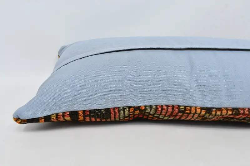 Nautical Throw Pillow Case, Ikat Pillow Sham, Cushion Case, Handmade Kilim Cushion, Interior Designer Pillow, 16x48 Red Pillow, Pillow for Couch - 5