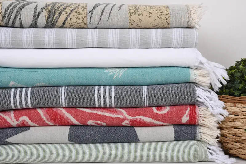 Sand-resistant towel, Housewarming Gift, 70x40 Cotton Set of 8 Towel, Baby Boy Gift, Bachelorette Party Favors, Spa Towel, Luxury Turkish Bath Towel - 2
