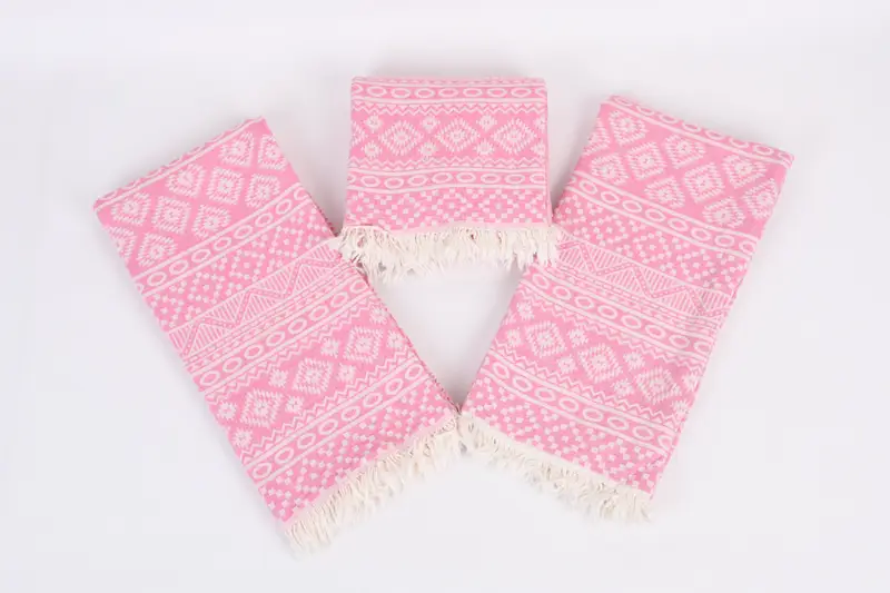 Turkish Towel USA, Personalized Gift For Her, Bridal Shower Favors, 68x36 Cotton Geometric Towel, Personalized Turkish Towel, Turkish Bath Towel Set - 7